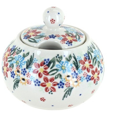 Blue Rose Polish Pottery Tara Sugar Bowl