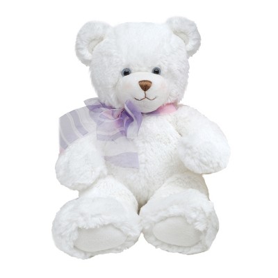 First & Main | White Teddy Bear Dena 10″, Ages 3+