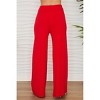 Women's Italian Viscose Knit Flared Pants - Milio Milano - 2 of 4