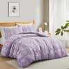 Peace Nest Tufted Clipped Jacquard Geometric Duvet Cover, Diamond Pattern Bedding Set with Pillowcase - 2 of 4