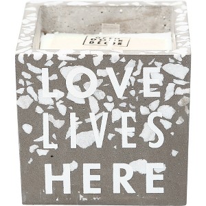 Pavilion Gift Company - Love - 8 oz - 100% Soy Wax Candle Scent: Serenity - Flame Candles - 1 of 4