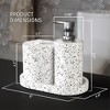 Creative Scents Mosaic Stone White Bathroom Accessories Set - 3 Piece - 3 of 4