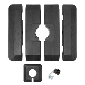 Crestlive Products Umbrella Base 4 pcs 240lbs Heavy Duty Outdoor Patio Umbrella Base with Water and Sand, Cantilever Umbrella Square Base - 1 of 4