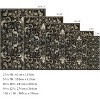 Foldable Indoor Area Rug - Washable, Thin, Retro Floral Accent, Non-Slip Carpet Mat - 2 of 4