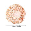 Unique Bargains Women Double Layer Pastoral Flowers Shower Cap Orange 1 Pc - 2 of 3