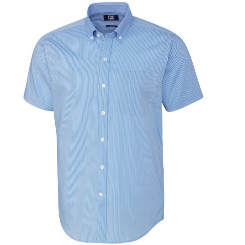 Cutter & Buck Men's Strive Rail Stripe Short Sleeve Shirt : Target