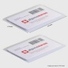 Alpine Swiss Set of 2 Plastic Wallet Inserts 6 Page Card Holder Picture Windows - 2 of 4
