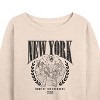 Women's - Marvel - Avengers NYC Lightweight French Terry Wide Neck Long Sleeve Shirt - 2 of 4
