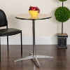 Flash Furniture 36'' Round Wood Cocktail Table with 30'' and 42'' Columns - 2 of 4