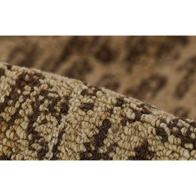 Theo Handtufted Red Wool Rectangular Rug 66" x 42"