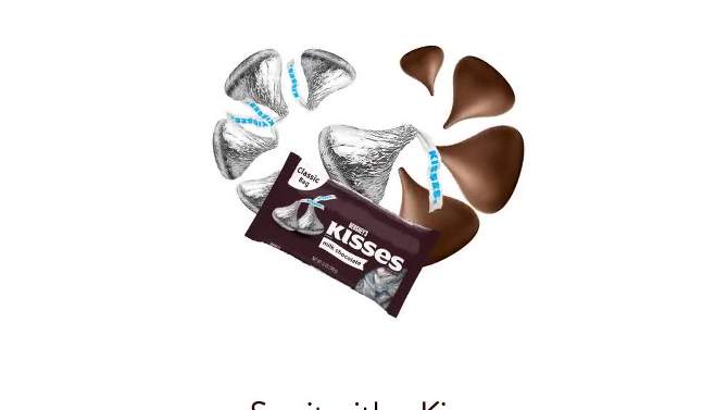 Hershey's Kisses Milk Chocolate Candy - 10.8oz, 2 of 8, play video