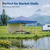 10x10 Pop Up Canopy with 1-Sidewall, Outdoor Tent with Portable Roller Bag - 3 Adjustable Height, 4 Weight Bags for Garden, Sports, Beach - 3 of 4