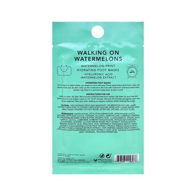 Holler and Glow Ultra Hydrating Foot Mask - Walking On Watermelons - 1.35 fl oz