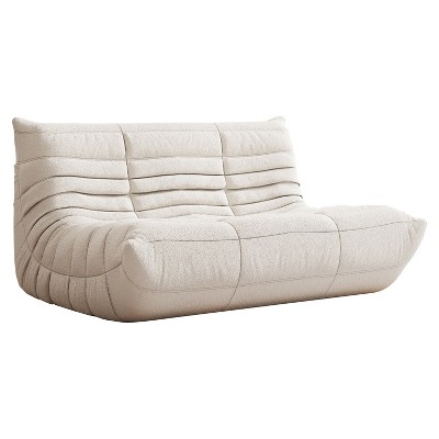 SYFERLORY Armless 2-Seat Togo Two Seater Large Bean Bag Sofa