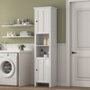 TiramisuBest Bathroom Floor Storage Cabinet with 2 Doors Living Room Wooden Cabinet with 6 Shelves 15.75 x 11.81 x 66.93 inch - 3 of 4
