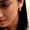 Pure Collection by Ross-Simons 18kt Gold Vermeil Triangular Huggie Hoop Earrings - 2 of 4