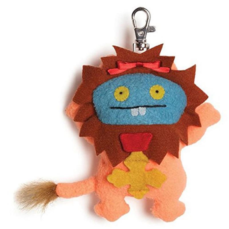 Enesco Ugly Dolls Wizard of Oz 5" Plush Clip-On: Babo as Coward Lion, 1 of 2