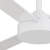 52" Minka Aire Modern 3 Blade Indoor Ceiling Fan Flat White for Living Room Kitchen Bedroom Family Dining Home House Office - 3 of 4