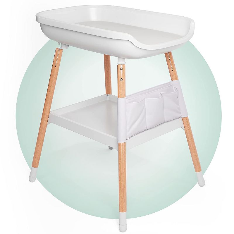 Children of Design Deluxe Diaper Changing Table with Pad & Storage Shelf, 1 of 9