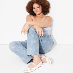 Women's High-Rise Curvy Straight Jeans - Wild Fable™ - 1 of 3
