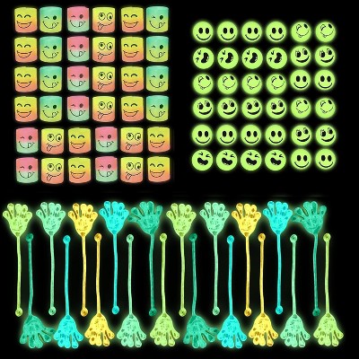 4E’s Novelty 108-Piece Glow in the Dark Party Favors – Bouncy Balls, Sticky Hands & Spring Toys