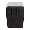 XIYUYEU Rustic Entryway Storage Bench with 2 Drawers, Hidden Storage Space, and 3 False Drawers at the Top, Shoe Bench for Living Room - 4 of 4