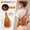 Unique Bargains PU Leather Hiking Cycling Convertible Anti-Theft Mini Sling Bag - 3 of 4