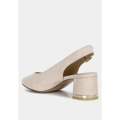 Top Job Micro Suede Slingback Sandals - image 3