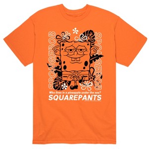 Men's - SpongeBob SquarePants - Who Lives In A Pineapple Under The Sea Short Sleeve Graphic T-Shirt - 1 of 4
