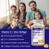 Mulittea 1000mg Vitamin C + 20mg Zinc for Immune Support, Antioxidant & Energy – 120 Capsules - 4 of 4