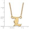Black Bow Jewelry 14k Yellow Gold Plated Sterling Silver Louisville Cardinals NCAA Necklace 18 Inch - 2 of 4