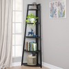 MAYEERTY 5-Tier Corner Shelf, 70" Tall Corner Ladder Shelf Small Bookshelf - 3 of 4
