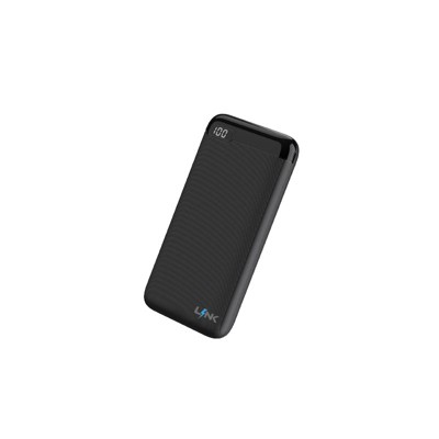 Link Portable Charger Power Bank 10,000mAH 5V/3A Slim Battery Pack with LED Power Indicator Dual Input/Output Ports & Intelligent Charging Technology