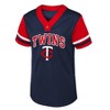 MLB Minnesota Twins Girls' Henley Jersey - 2 of 3