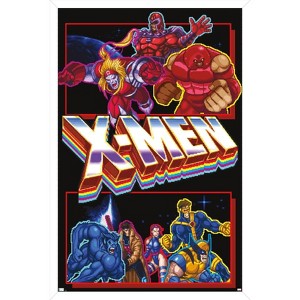 Trends International Marvel X-Men Game - Battle Framed Wall Poster Prints - 1 of 4