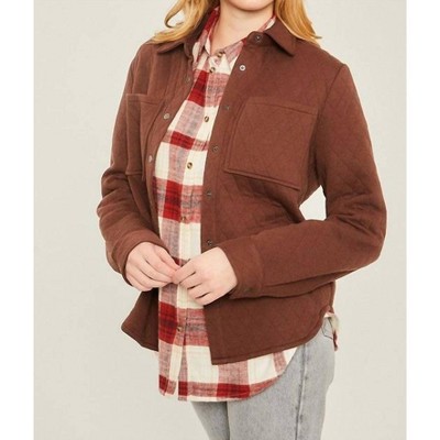 Women's Diamond Quilted Shacket - LOVE TREE