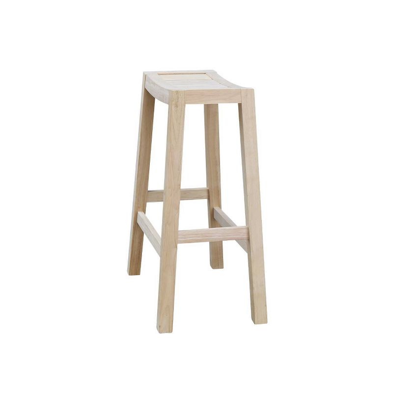 Ranch Stool Unfinished - International Concepts, 4 of 10