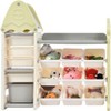 Kids Toy Storage Organizer, Toy Storage Organizer with14 Storage Bins, Large Tree Shape Design Multipurpose Storage Shelf, Storage with Roof, Toy Box - 4 of 4