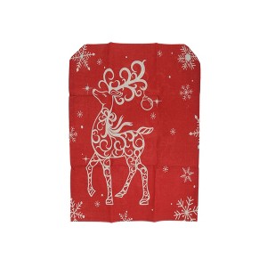 Unique Bargains Dining Chair Slipcovers Red 22.44"x18.11" 1 Pc - 1 of 4