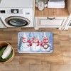 Stupell Industries Holiday Icy Snowman Trio Printed Anti-Fatigue Floor Mat, design by Paul Brent, 30"x18" - 4 of 4