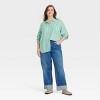 Women's Long Sleeve Collared Linen Button-Down Shirt - Universal Thread™ - 3 of 3