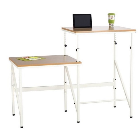 Steel Elevate Active 2 Tier Standing Desk In Brown Safco Target