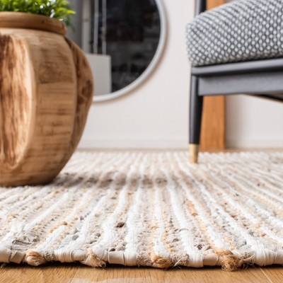 Beige and Multicolor Handmade Cowhide Area Rug, 2' x 3'
