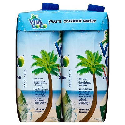 Vita Coco Original Coconut Water Cartons - 4pk/16.9 fl oz