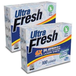 Ultra Fresh Platinum 6X Laundry Detergent Sheets - 1 of 4