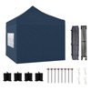 Aoodor 10' × 10' Commercial Instant Pop Up Canopy Tent, 3 Adjustable Heights,  Fully Waterproof Portable Gazebo Shelter, with Wheeled Bag - 2 of 4