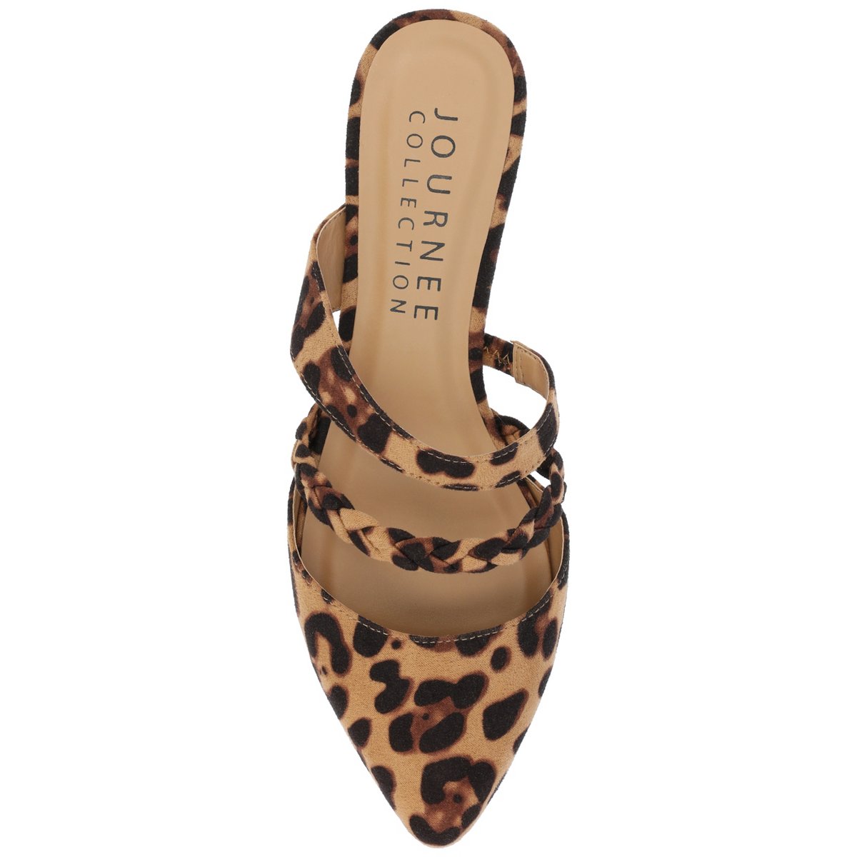 Женские сабо Journee Collection Narrow Width Women's Olivea Mule Leopard 8.5NW — фото 4