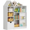 Toy and Book Organizer for Kids, Storage Organizer with 8 Cubbies and Pull - Out Drawers, Ideas for Playrooms and Bedrooms - 2 of 4