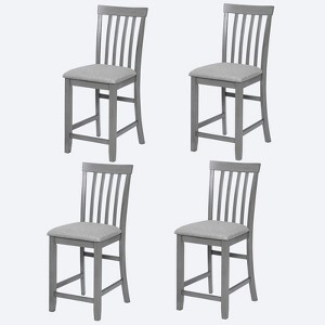 Sapphtopaz Dining Chairs Set of 4 Kitchen Chair with Padded Seat Height Chair with Backrest Dining Room Chairs for Kitchen, Bedroom - 1 of 4