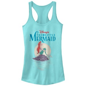 Juniors Womens The Little Mermaid Ariel Daydream Racerback Tank Top - 1 of 3